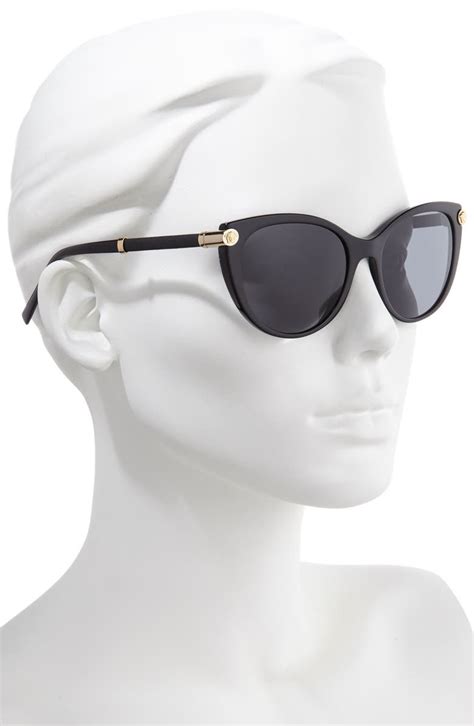 versace black cat eye glasses|versace 55mm cat eye sunglasses.